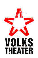 Roter Stern mit Schwarzer Schrift darunter