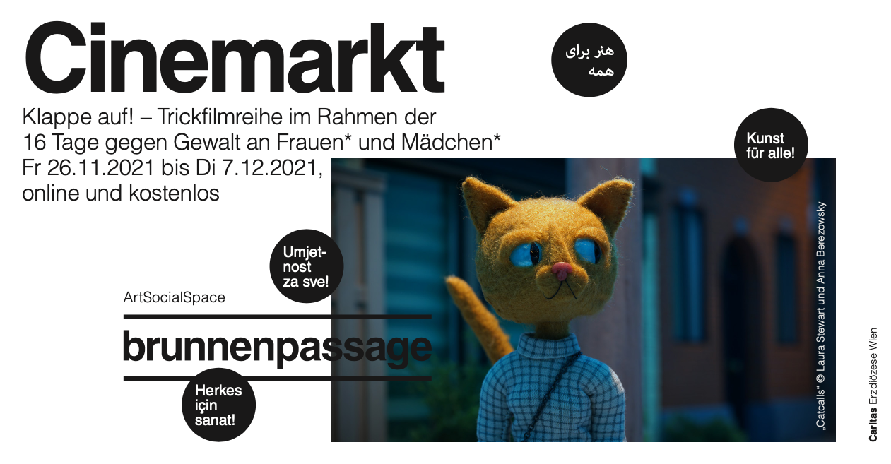 Flyer Klappe auf Trickfilmreihe 2021 Vorderseite