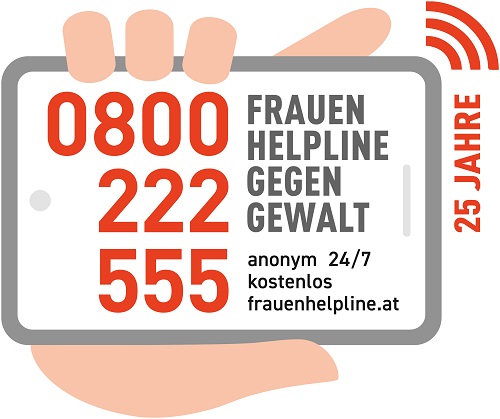 Logo Frauenhelpline 25 Jahre